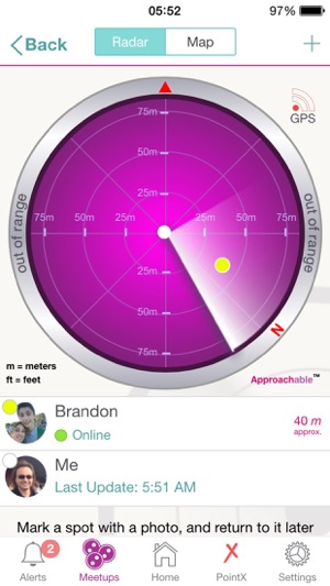 Approachable™: Radar to guide you to Meetups with your frien(圖2)-速報App