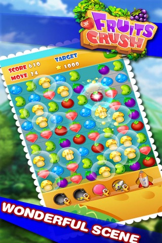 Farm Fruits Mania Bubble- Popular fruits or candy time killer casual game screenshot 3