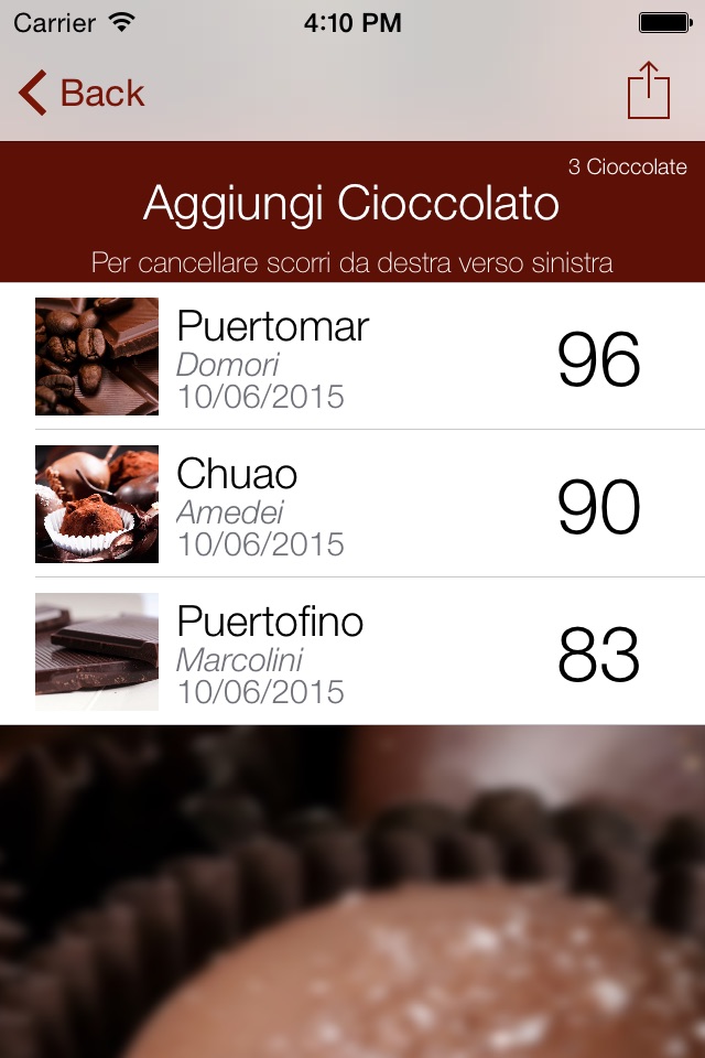 Degusta Cioccolato screenshot 2