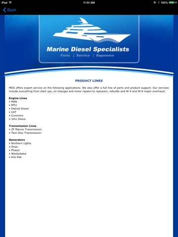 Marine Diesel Specialists HD screenshot 2