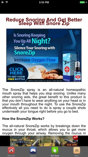 How To Stop Snoring  #1 Snoring Solutions(圖2)-速報App