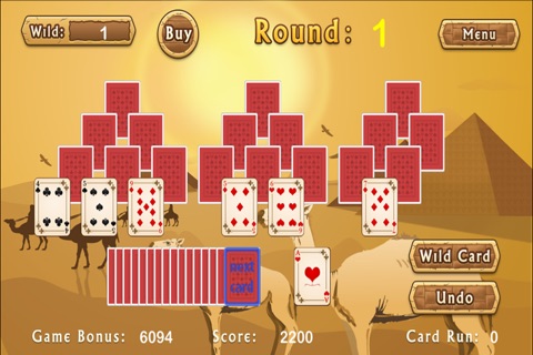 Egyptian Pyramid Solitaire PRO - For PRO Poker Players screenshot 3