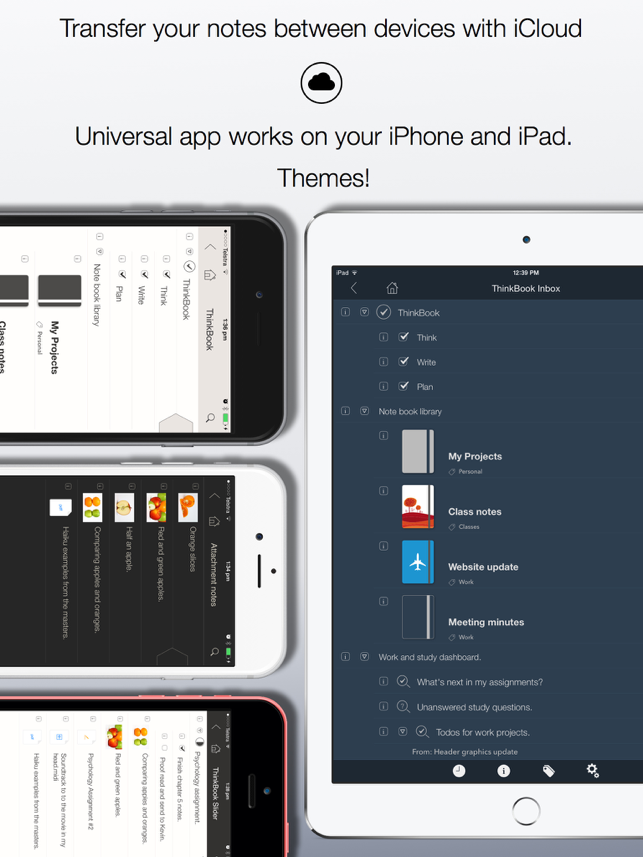 ‎ThinkBook - Todos, Notes, Projects, Outlines Screenshot