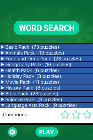 Word Search: Christmas - Prime Brain Game Find Target Letter screenshot 2
