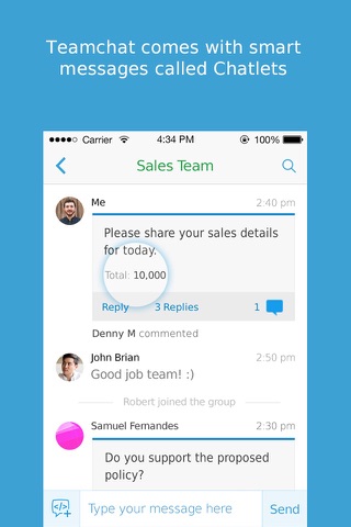 Teamchat- Enterprise Messaging for Large Teams screenshot 2