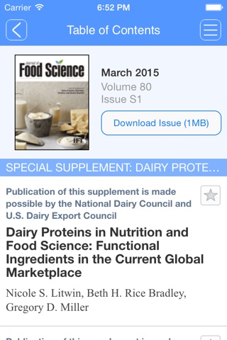 Journal of Food Science screenshot 3