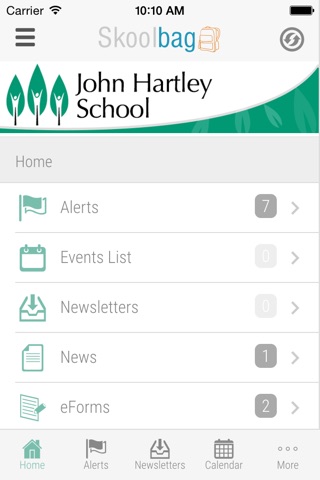 John Hartley School - Skoolbag screenshot 2