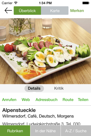 Speisekarte - Essen & Trinken in Berlin – Der Restaurantführer für die Hauptstadt. screenshot 4