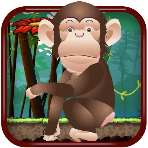 Banana Monkey Jump HD- A Best Fun addictive dodge rocks jumping game experience Icon