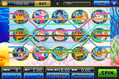 World of Big Fish & Mermaid Slots Casino Plus Tournaments 21 Cards Pro screenshot 4