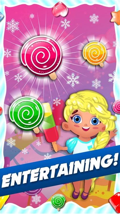 Frozen Ice-cream Puzzle - match-3 candy game for soda mania'cs gratis