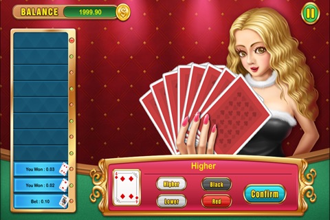 Hi Lo - Cleopatra's Poker Free screenshot 4