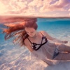 Beach Girls Puzzle - Diving underwater on tropical islands paradise photos