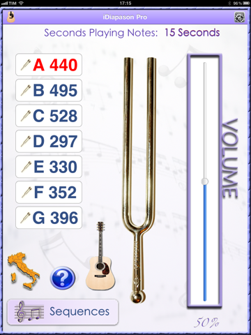 Screenshot #4 pour iDiapason Pro / iGuitar Pro - Accordez votre instrument à l'oreille avec un diapason ou une guitare
