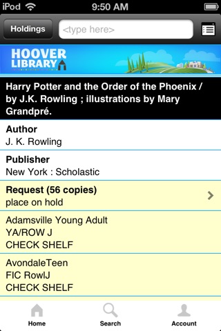 Hoover Public Library screenshot 3