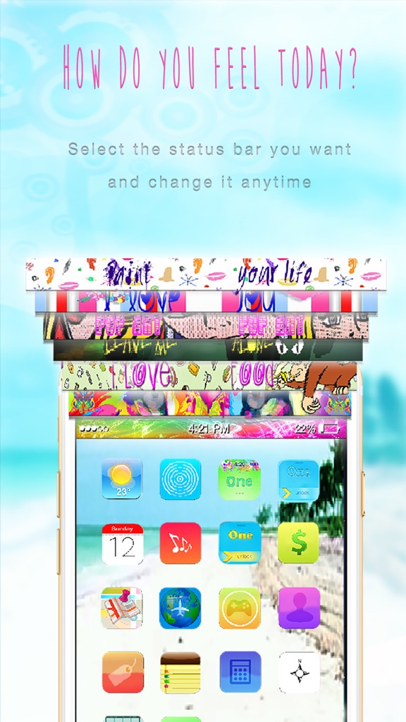 【图】Status bar one – Paint your screen with amazing style(截图1) 【图】Status bar one – Paint your screen with amazing style(截图1)