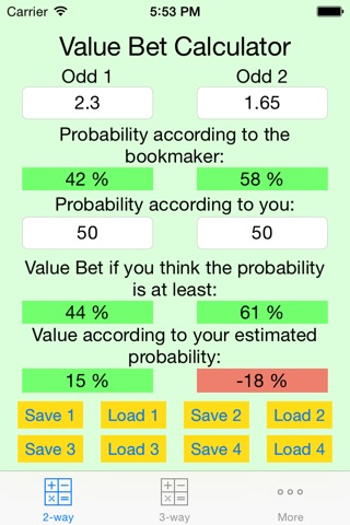 Value Bet Calculator Pro screenshot 3