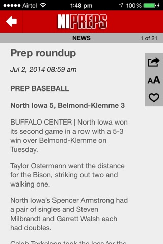 North Iowa Prep Sports screenshot 3