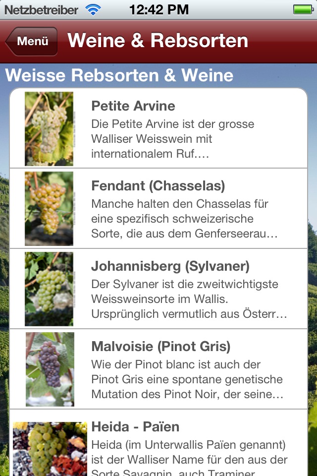 Les Vins du Valais screenshot 3