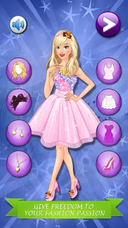 Game screenshot Cute Blonde Girl Sweet Dress - Makeover game for little princesses hack