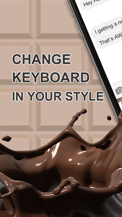 Custom Keyboard Chocolate : White & Dark Themes Color Wallpaper Keyboard