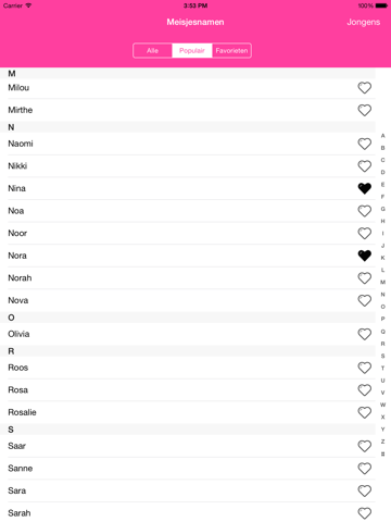 Baby names US - Most Popular Names screenshot