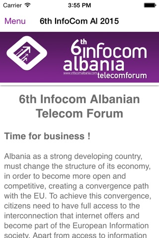 6th Infocom Albanian Telecom Forum 2015 screenshot 3