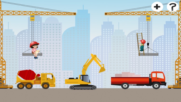 A Construction Site Learning Game for Children: Learn about the builder