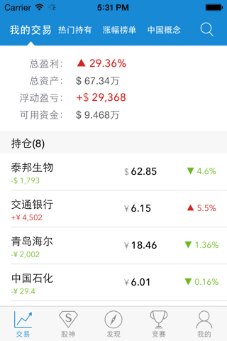 Скриншот из 全民股神 股票炒股基金证券理财