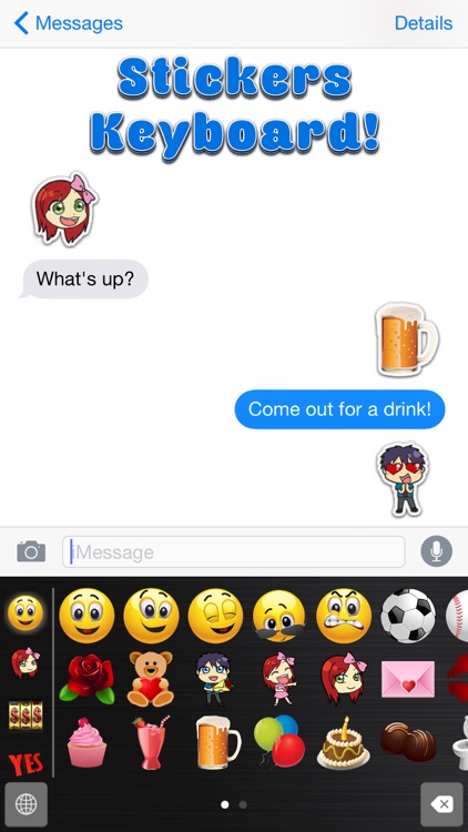 Big Emoji Keyboard - Stickers for Messages, Texting & Facebook screenshot-1
