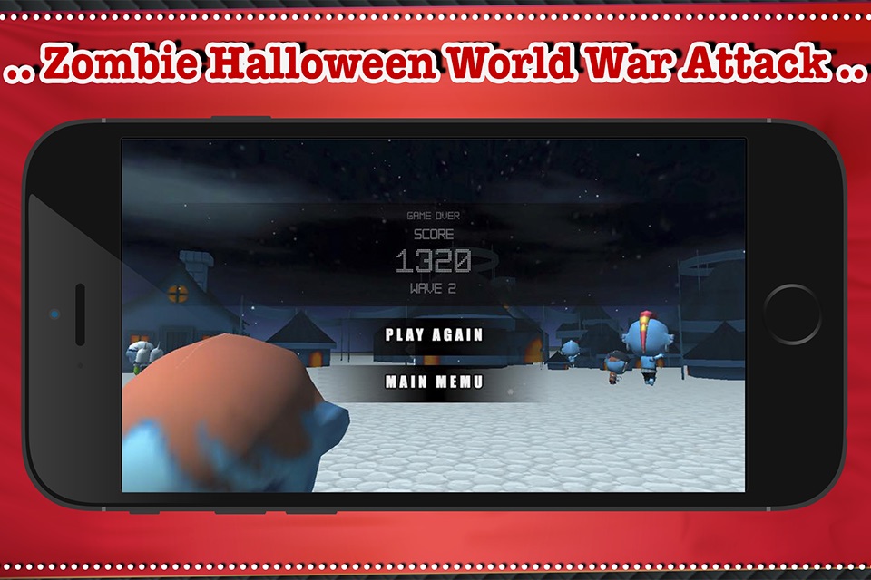Zombie Halloween World War Attack - best strategy rpg shooting survival free game screenshot 4