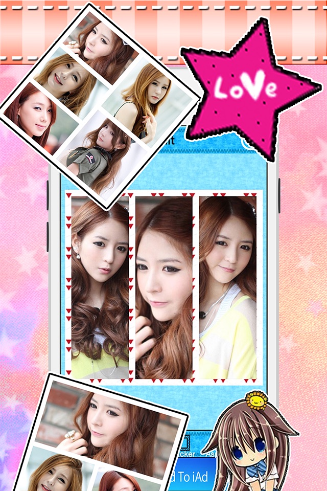 Beauty Sticker Frame editor screenshot 3