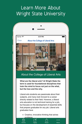 Wright State University - College of Liberal Arts (COLA) screenshot 3