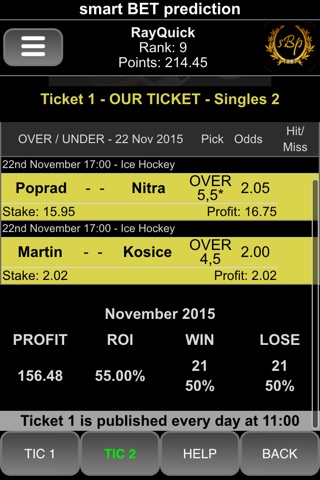 Smart BET Prediction screenshot 4