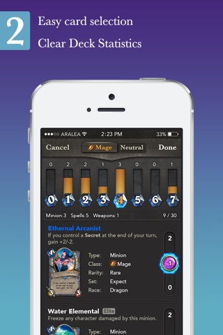 Deck-builder for Hearthstone screenshot 2