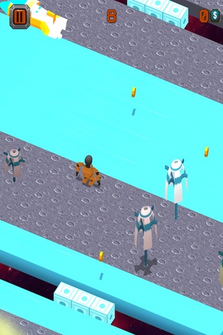 Robo Crossy - Walking Mech Road Hopper screenshot 2