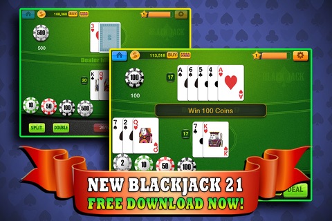 Blackjack 21 Rush - Play Online Casino and Number Card Game for FREE ! screenshot 4