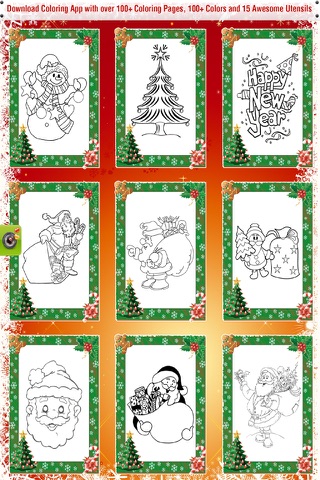 Christmas Coloring Book - Colouring Doodle Fun for Kids Holiday Season screenshot 2