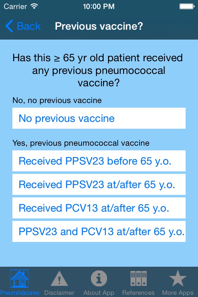 PneumoVaccines screenshot 2