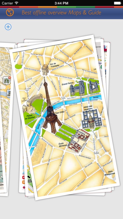 City Tour Guide Paris: offline map with sightseeing gallery video and street view plus emergency help info