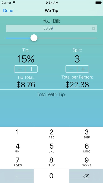 We Tip - Tip Calculator