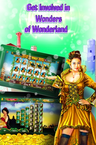 Wonderland Slots Casino HD - FREE Enchanted Journey Around the World! screenshot 2
