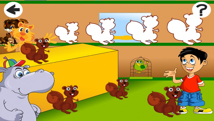 Animated Kids Learn-ing Game-s in The Pet Store with Small Animal-s Sort-ing by Size Find Objects