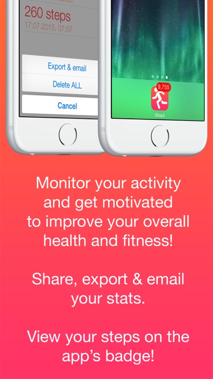 iStep5 - Pedometer - Daily Activity - Steps, Distance, Calories counter screenshot-4