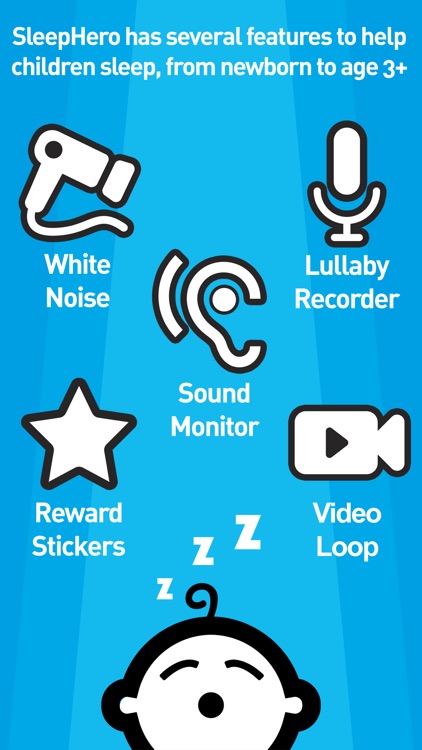 SleepHero: Baby Sleep App with White Noise Sound Machine and Voice Recorder screenshot-0