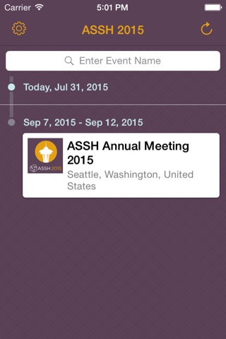 American Society for Surgery of the Hand's Annual Meeting App screenshot 2