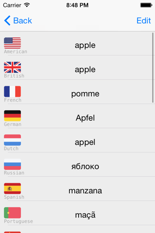 Learning Polish Basic 400 Words screenshot 2