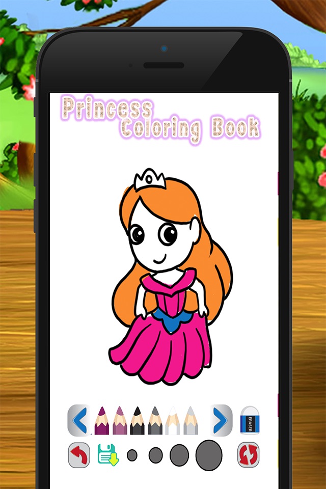 cute princess coloring book and page for kid screenshot 4