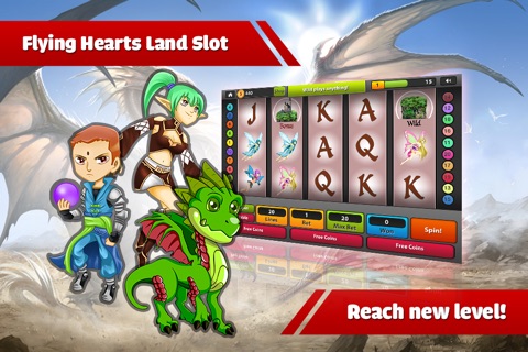 Flying Hearts Land - Play Best Old Bonus Slot Casino of Valentine´s day screenshot 2