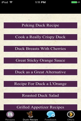 Duck Recipes - Roasted Duck Salad screenshot 4